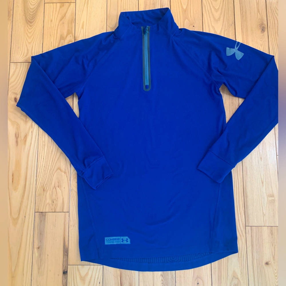 Under Armour Blue Long Sleeve Pullover Excellent condition!